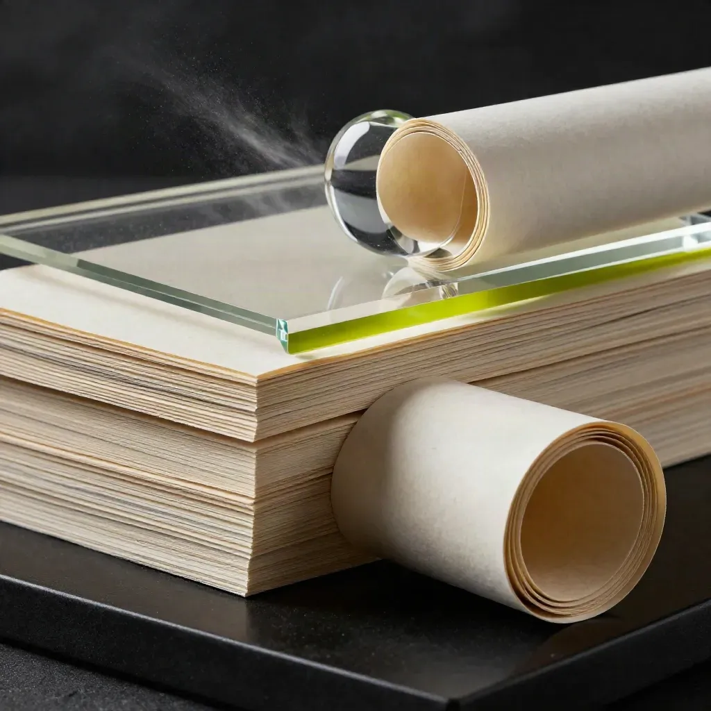 Dramatisches Produktmotiv mit Nischen-Masterplan-Kit, Acrylplatte und limettengrünem Akzent.