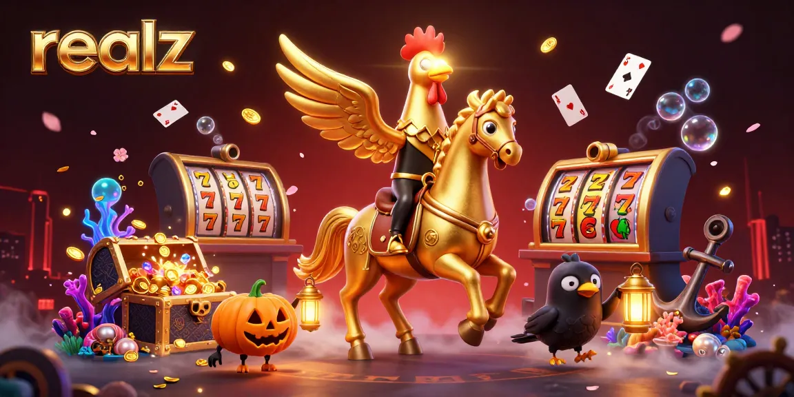 Experience thrilling gaming adventures at realz casino featuring vibrant slot elements and engaging characters.