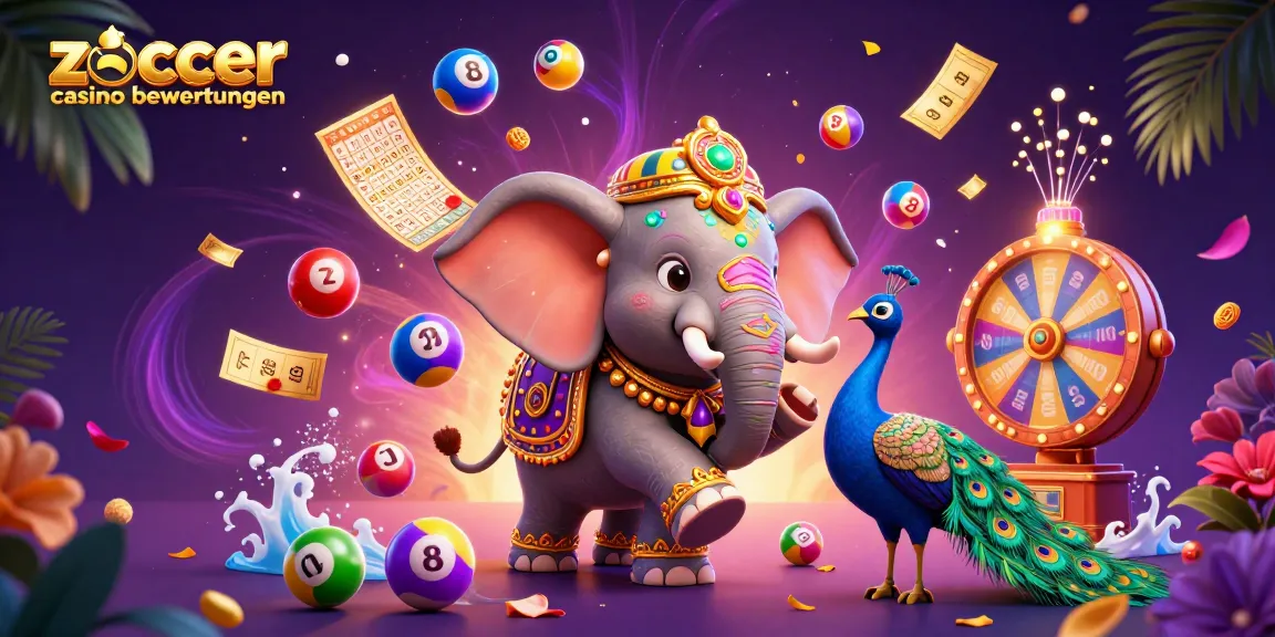 Engage with thrilling gaming at Zoccer Casino Bewertungen, featuring vibrant lottery elements and dynamic characters.